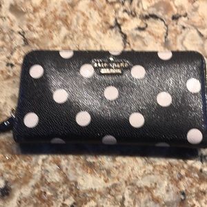 Kate Spade polka dot wallet